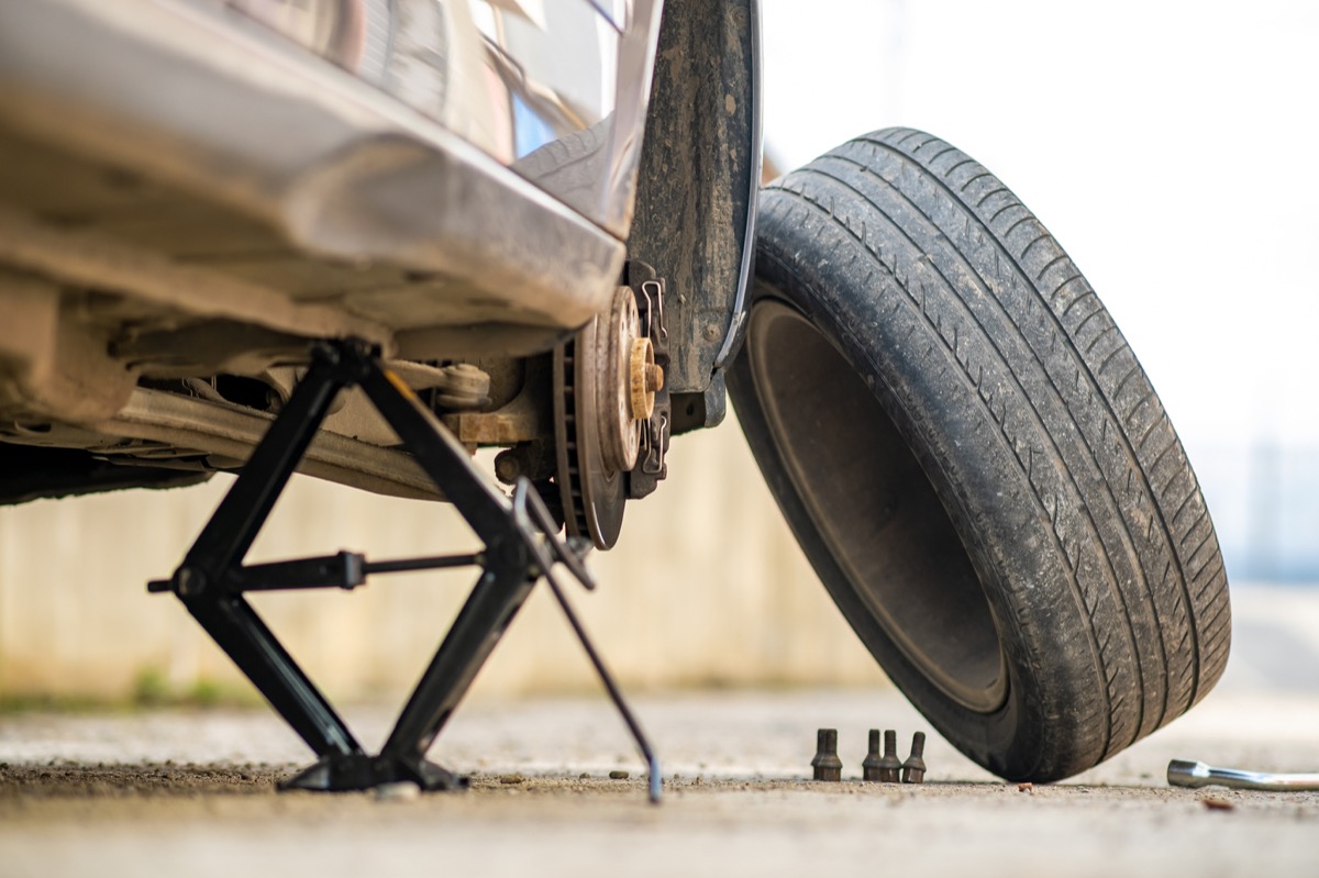 Changing a Flat Tire