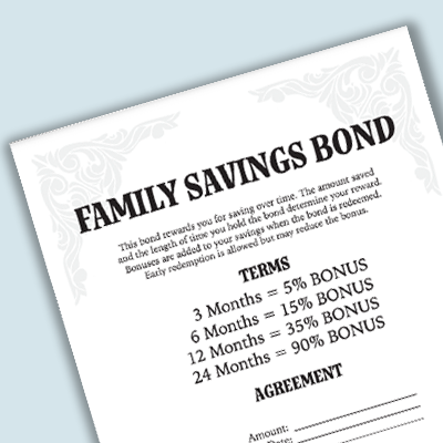 Preview of Family Savings Bond Agreement